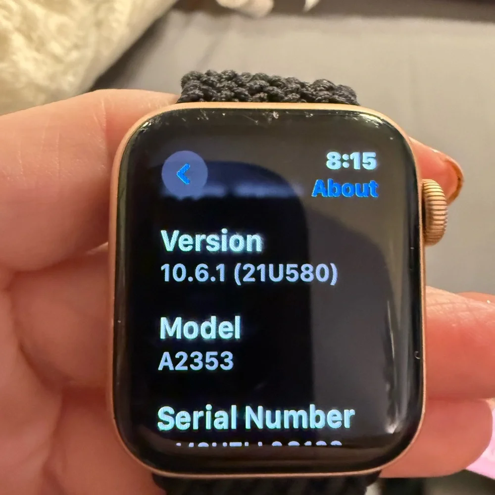 Apple smartwatch space